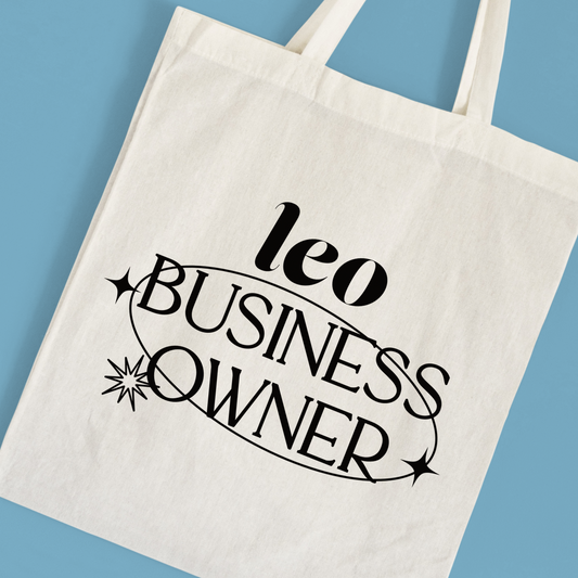 Leo Business Owner 6oz Canvas Tote Bag