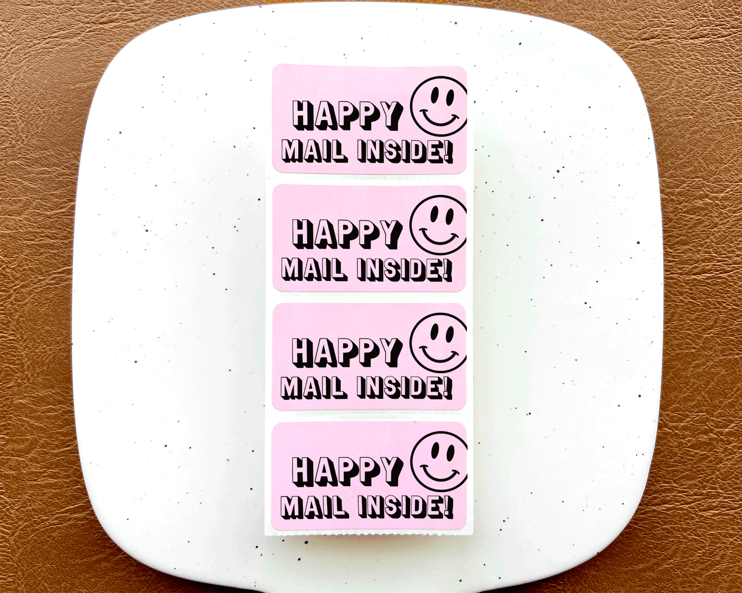 Happy Mail Inside Rectangle Labels